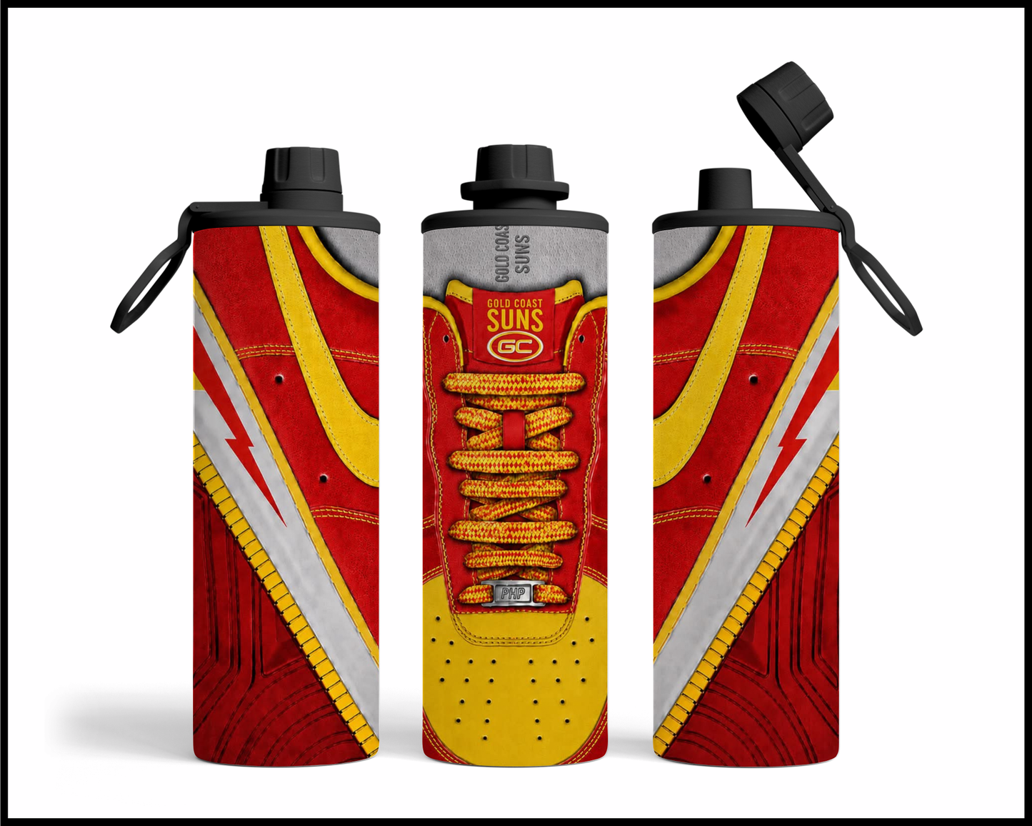 Stainless Steel Tumbler - Gold Coast Suns Shoe Inspired 016