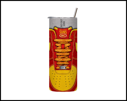 Stainless Steel Tumbler - Gold Coast Suns Shoe Inspired 016