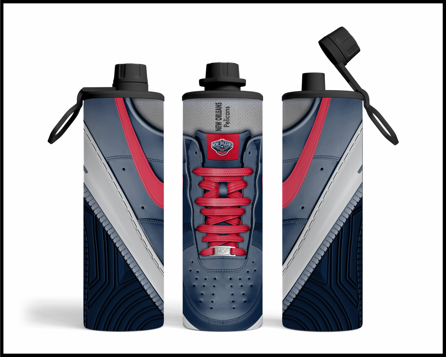 New Orleans Pelicans Shoe Inspired Tumbler (017)
