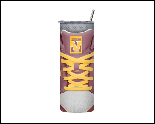 Washington Cammanders Shoe Inspired Tumbler (017)