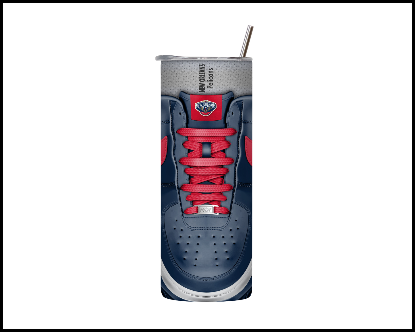 New Orleans Pelicans Shoe Inspired Tumbler (017)