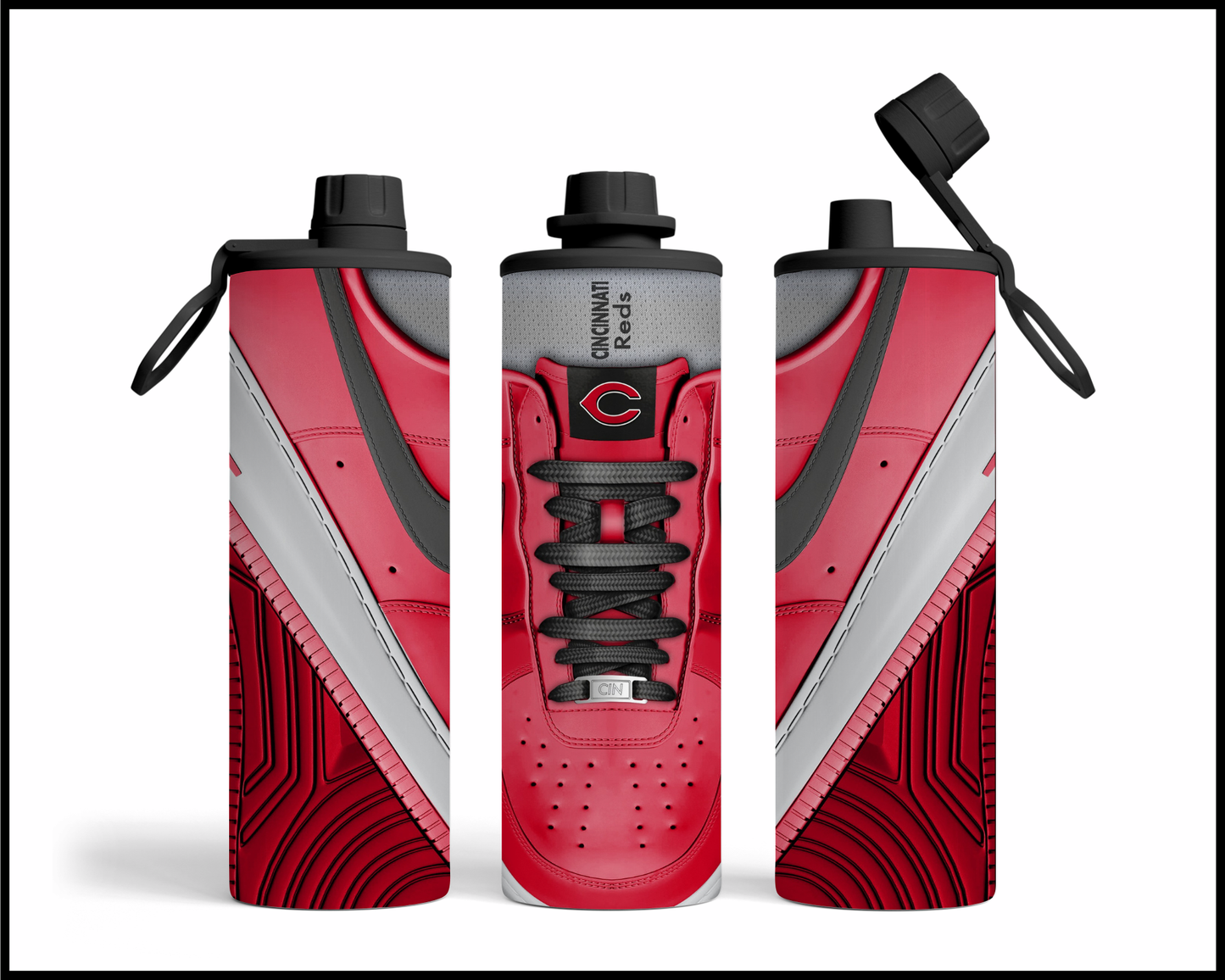 Cincinnati Reds Shoe Inspired Tumbler (017)