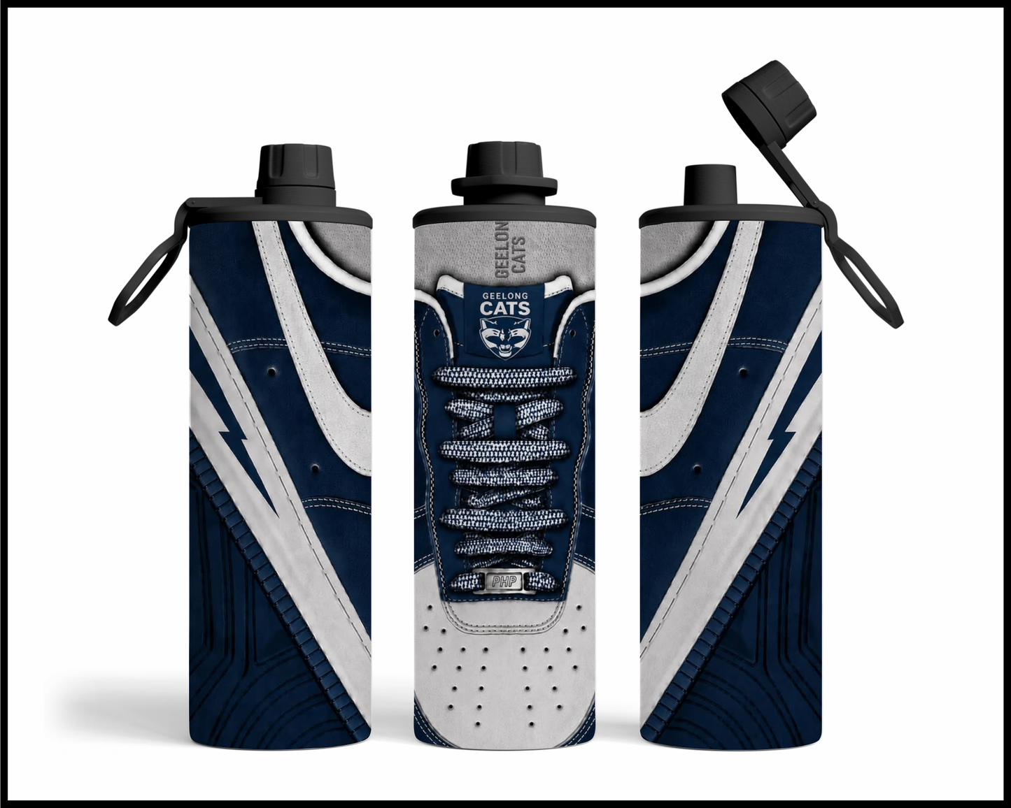 Stainless Steel Tumbler - Geelong Cats Shoe Inspired 017