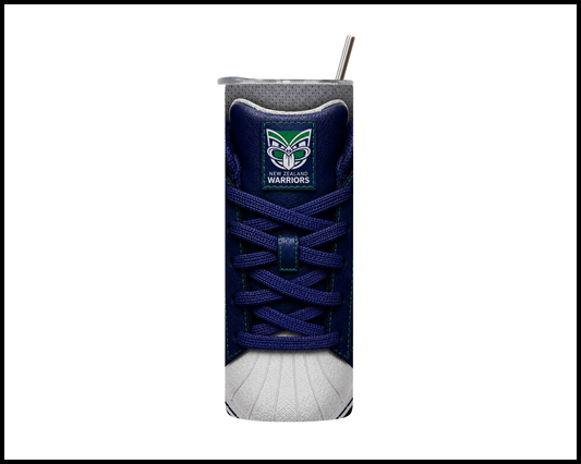 Stainless Steel Tumbler - New Zealand Warriors Side-stripe Shoe Inspired