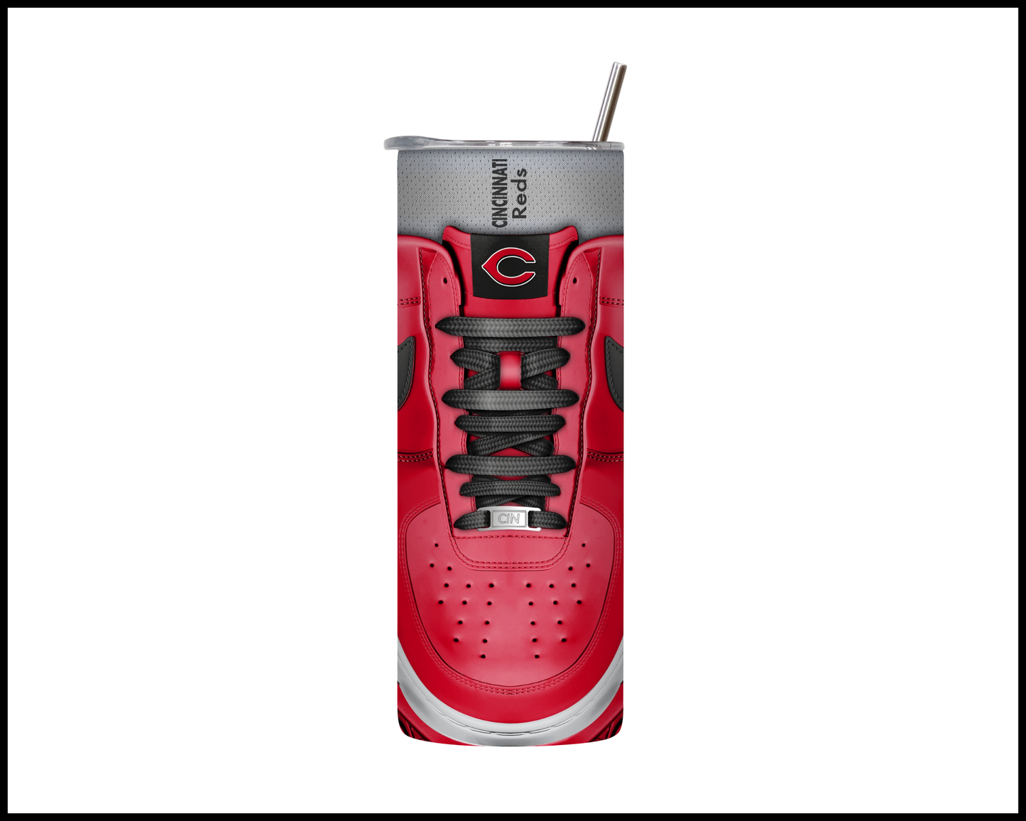 Cincinnati Reds Shoe Inspired Tumbler (017)