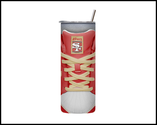 San Francisco 49ers Shoe Inspired Tumbler (018)