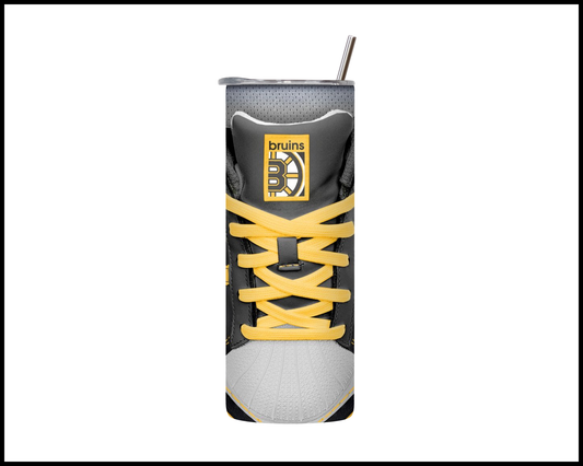 Boston Bruins Shoe Inspired Tumbler (018)
