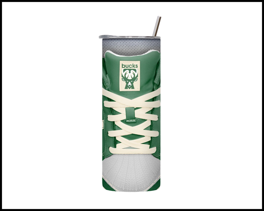 Milwaukee Bucks Shoe Inspired Tumbler (018)