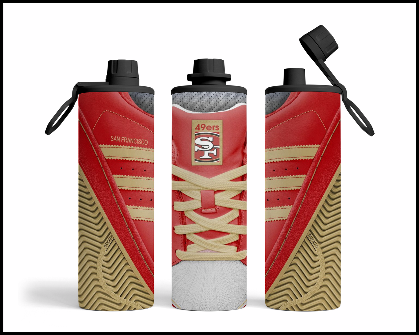 San Francisco 49ers Shoe Inspired Tumbler (018)