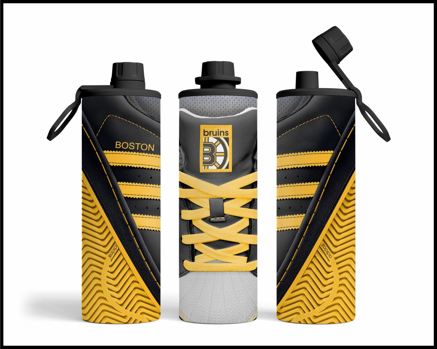 Boston Bruins Shoe Inspired Tumbler (018)