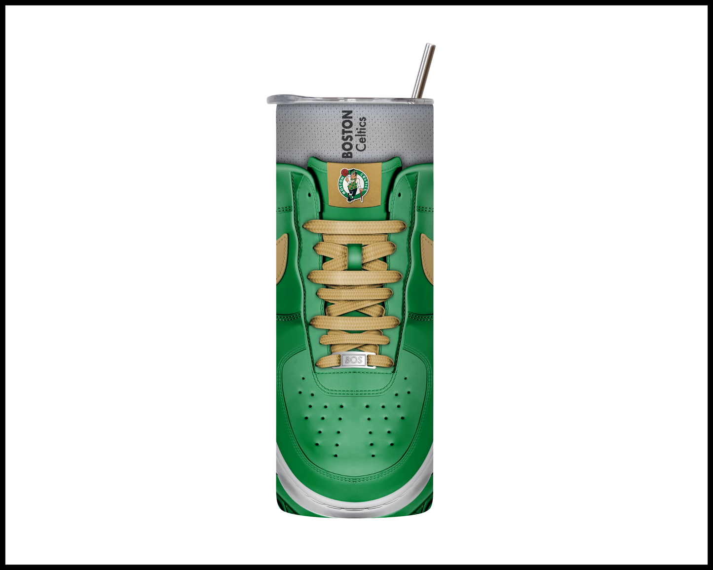 Boston Celtics Shoe Inspired Tumbler (018)