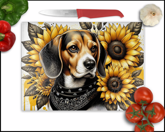 Beagle Sublimated Cutting Board (018)