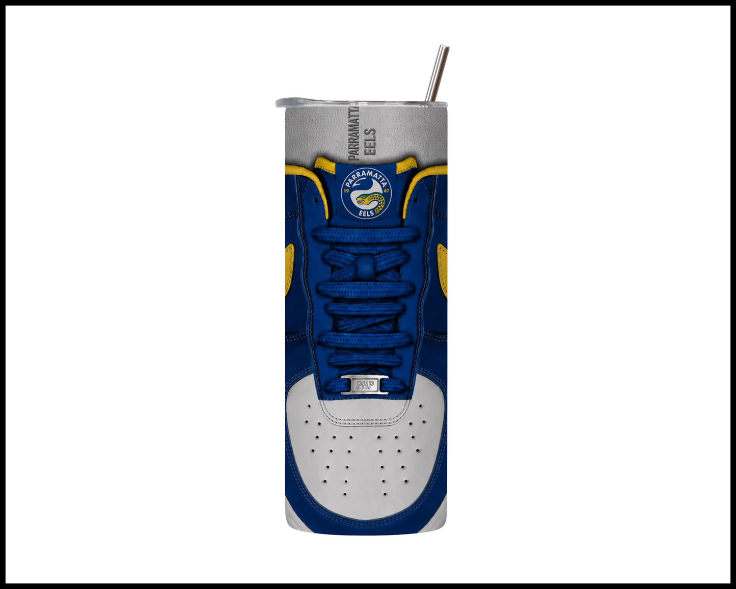 Stainless Steel Tumbler - Parramatta Eels Shoe Inspired 018