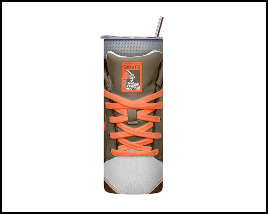 Cleveland Browns Shoe Inspired Tumbler (019)