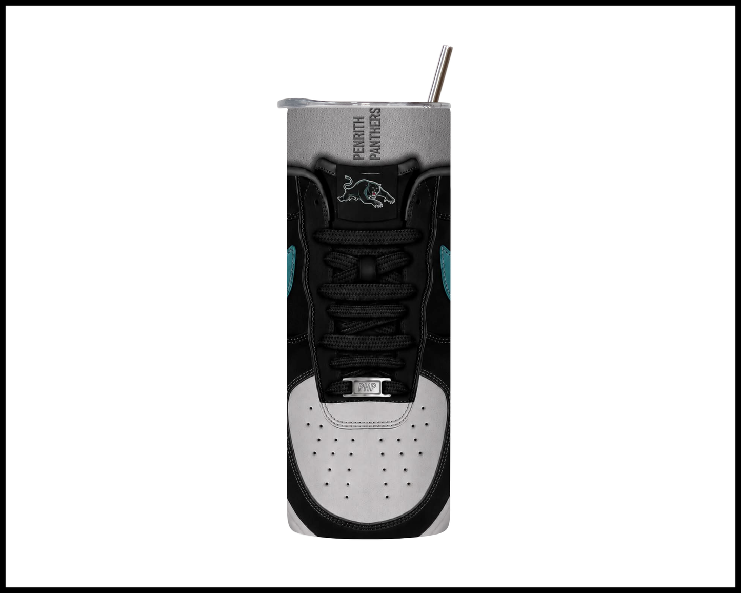 Stainless Steel Tumbler - Penrith Panthers Shoe Inspired 019