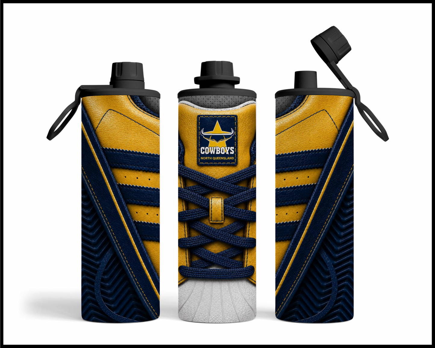 North Queensland Cowboys Side-stripe Shoe Inspired Tumbler