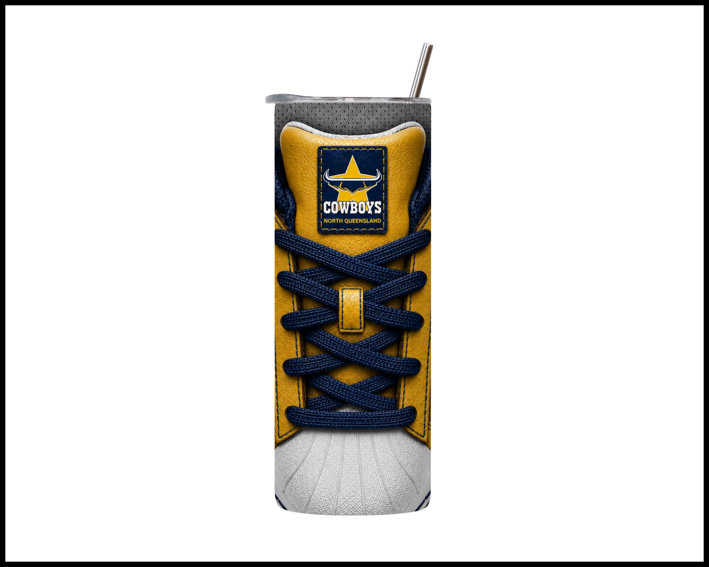 North Queensland Cowboys Side-stripe Shoe Inspired Tumbler