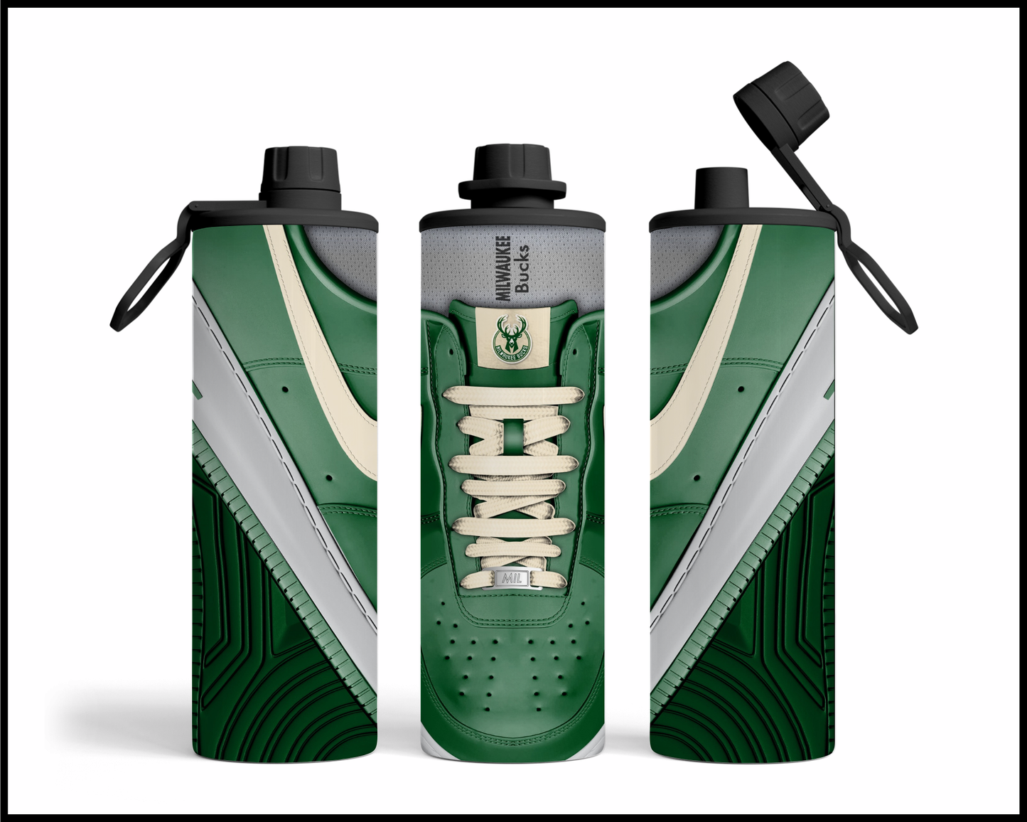Milwaukee Bucks Shoe Inspired Tumbler (021)