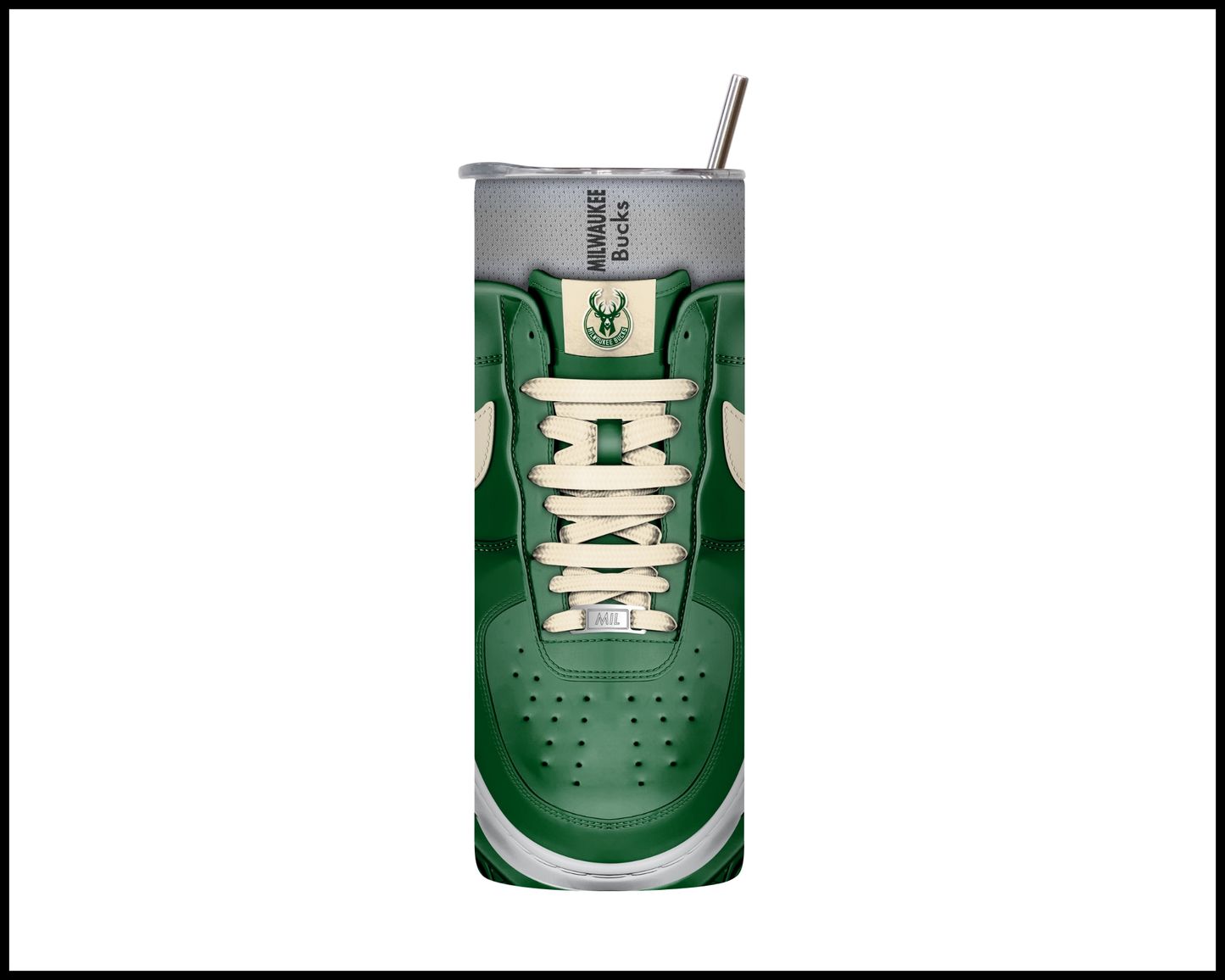 Milwaukee Bucks Shoe Inspired Tumbler (021)