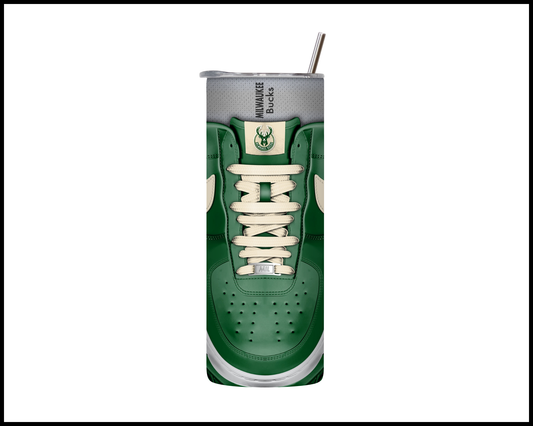 Milwaukee Bucks Shoe Inspired Tumbler (021)