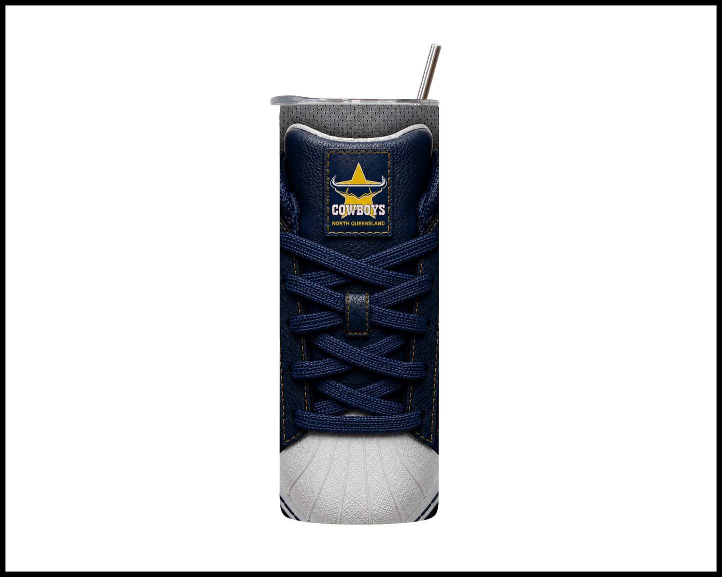 North Queensland Cowboys Side-stripe Shoe Inspired Tumbler