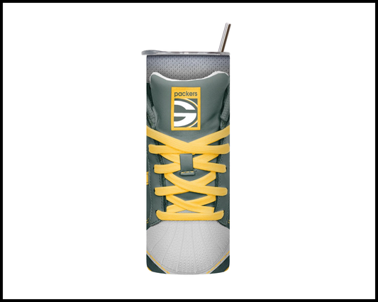 Green Bay Packers Shoe Inspired Tumbler (022)