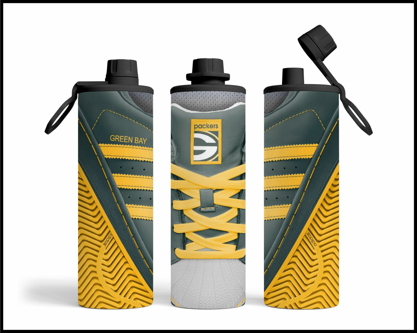 Green Bay Packers Shoe Inspired Tumbler (022)