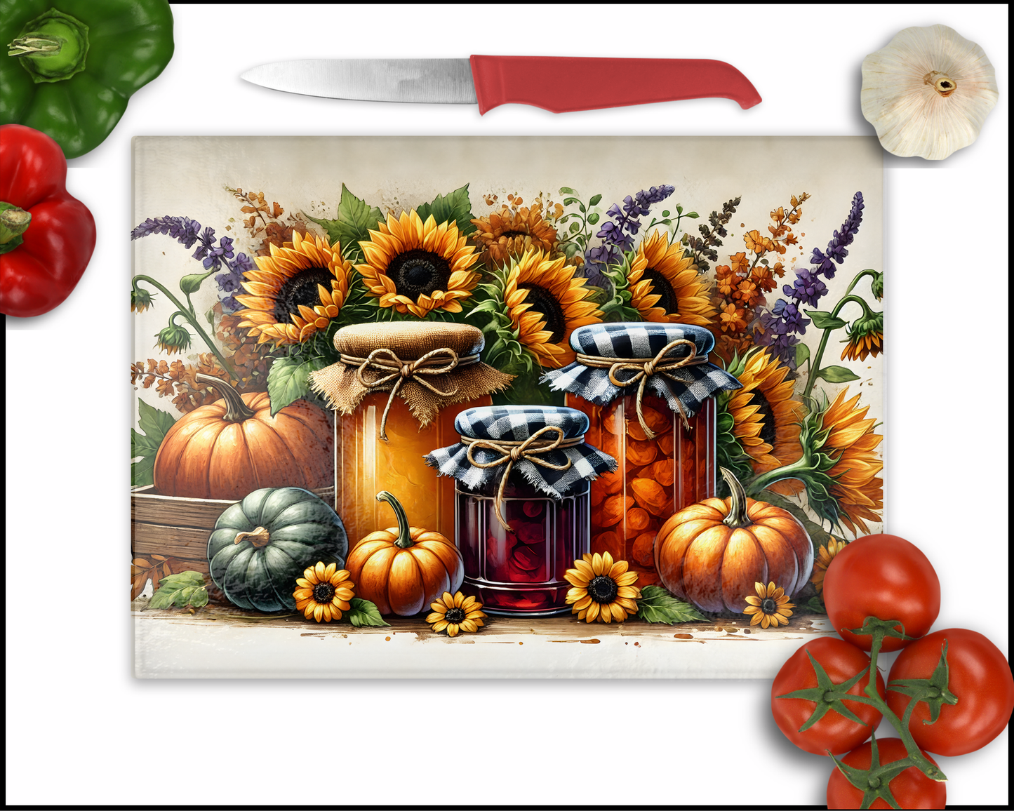 Sunflower Pickles Sublimated Cutting Board (022)