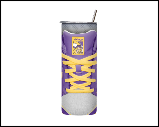 Minnesota Vikings Shoe Inspired Tumbler (023)