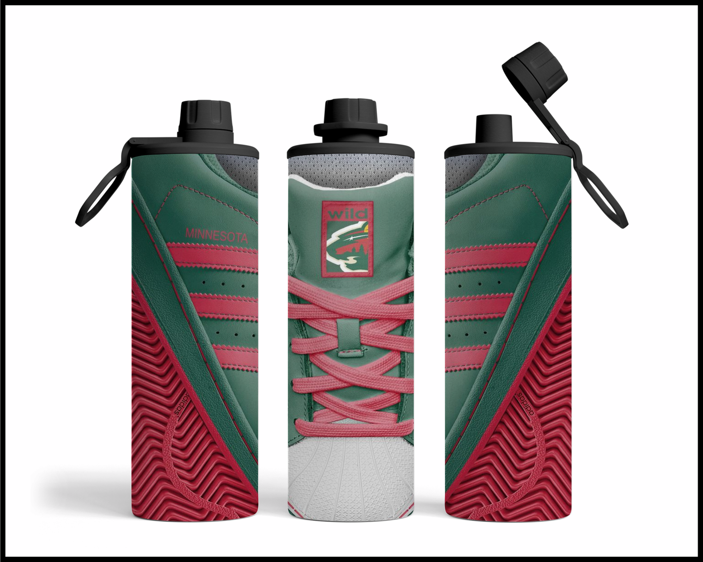 Minnesota Wild Shoe Inspired Tumbler (023)