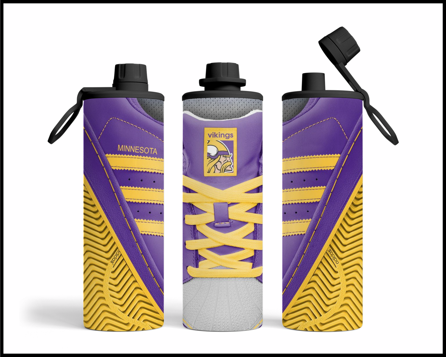 Minnesota Vikings Shoe Inspired Tumbler (023)