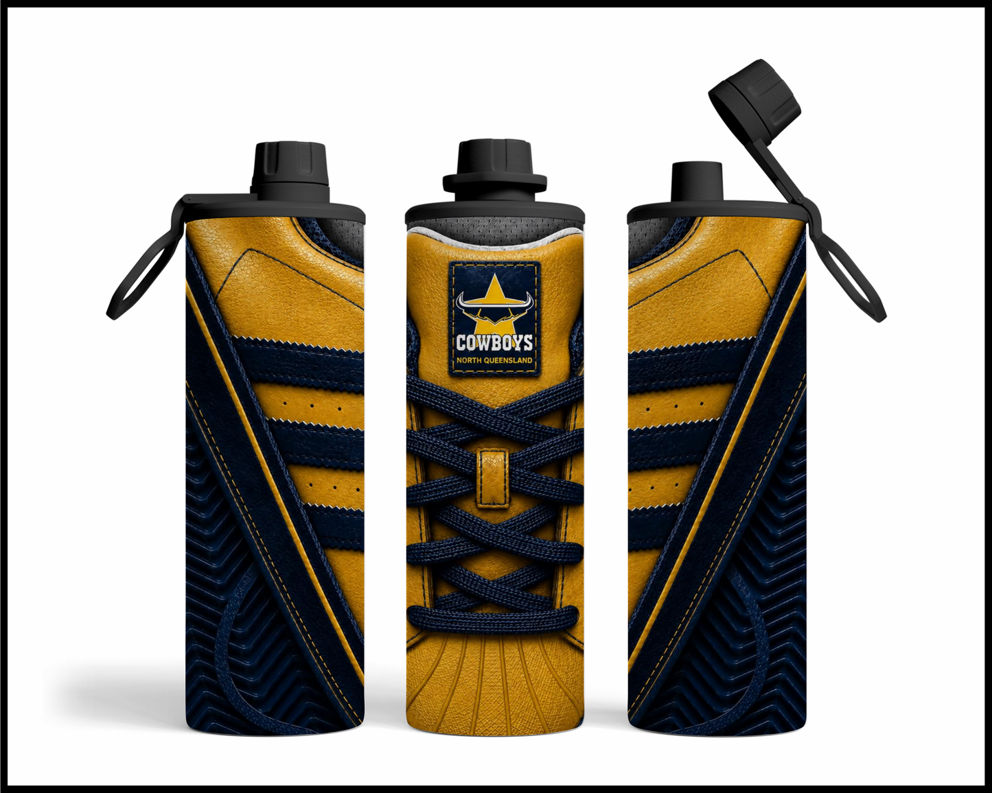 North Queensland Cowboys Side-stripe Shoe Inspired Tumbler