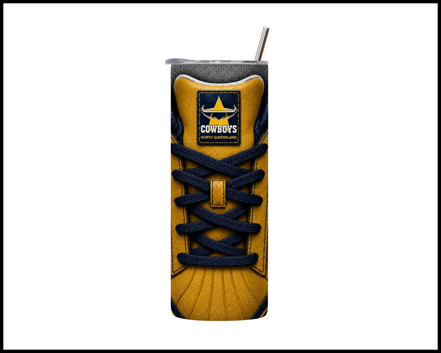 North Queensland Cowboys Side-stripe Shoe Inspired Tumbler