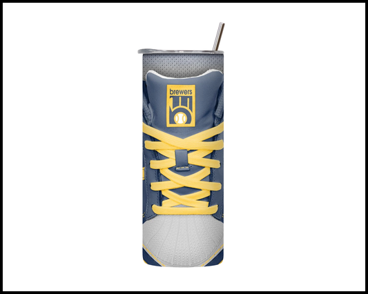 Milwaukee Brewers Shoe Inspired Tumbler (023)