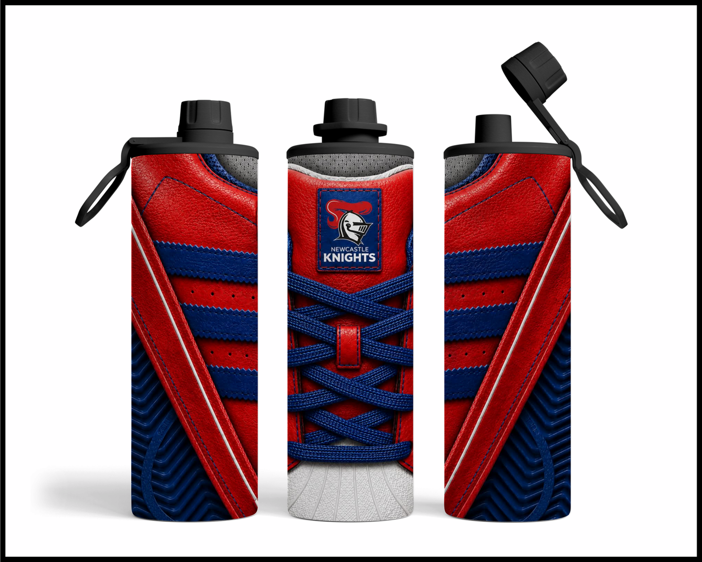 Newcastle Knights Side-stripe Shoe Inspired Tumbler