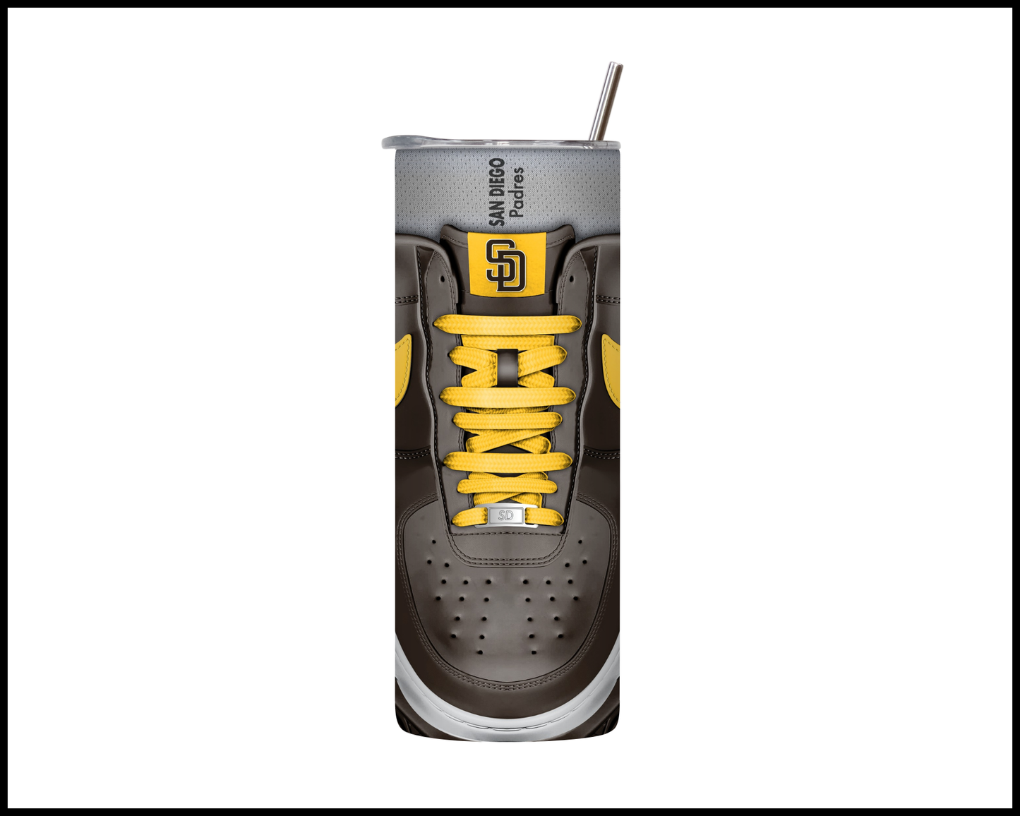 San Diego Padres Shoe Inspired Tumbler (025)