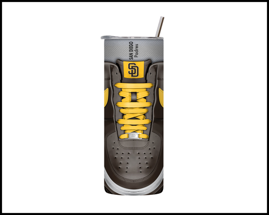San Diego Padres Shoe Inspired Tumbler (025)