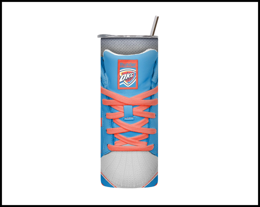 Oklahoma City Thunder Shoe Inspired Tumbler (026)