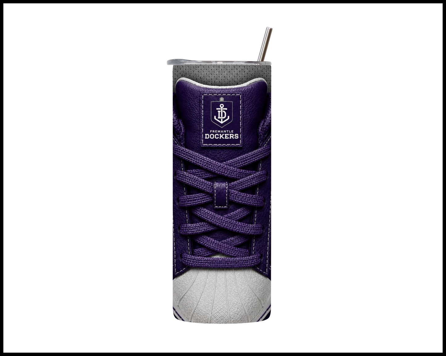 Stainless Steel Tumbler - Fremantle Side-Stripe Shoe Inspired