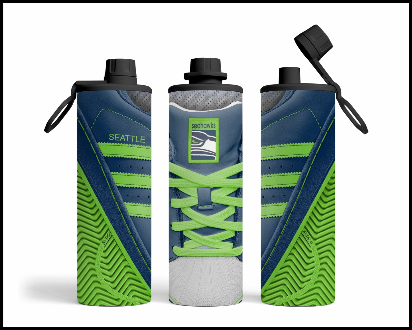 Seattle Seahawks Shoe Inspired Tumbler (026)