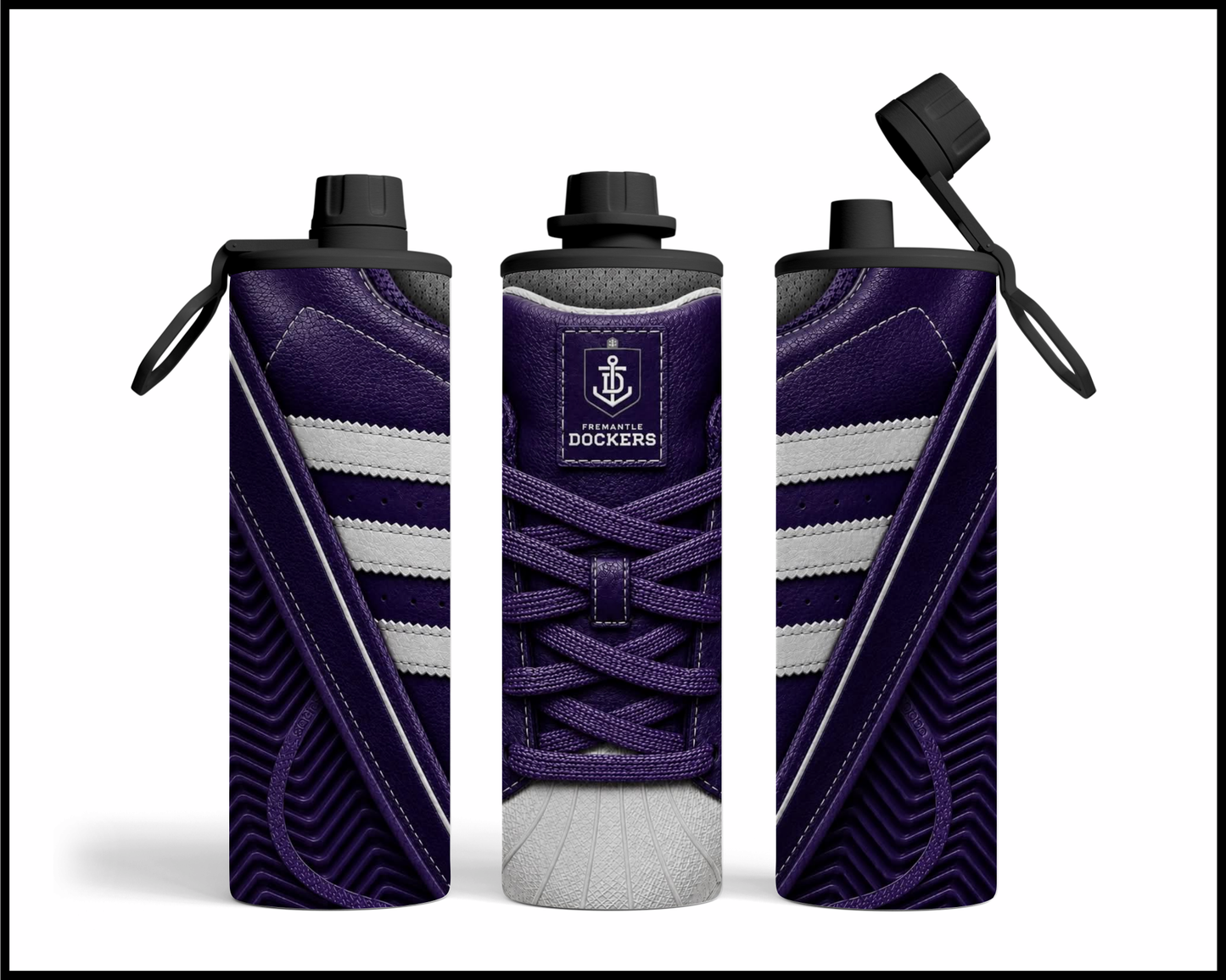 Stainless Steel Tumbler - Fremantle Side-Stripe Shoe Inspired