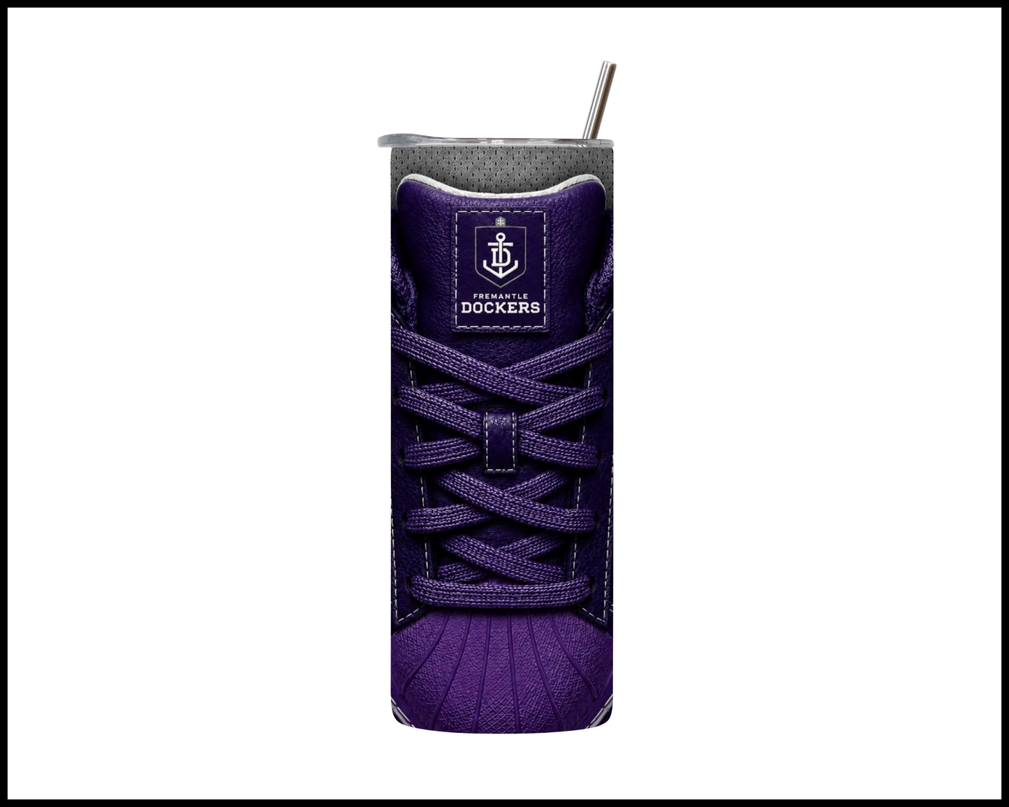 Stainless Steel Tumbler - Fremantle Side-Stripe Shoe Inspired