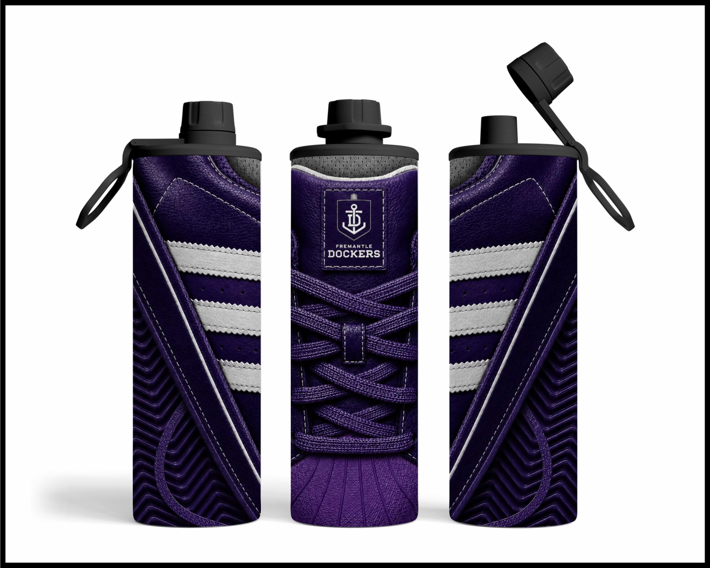 Stainless Steel Tumbler - Fremantle Side-Stripe Shoe Inspired