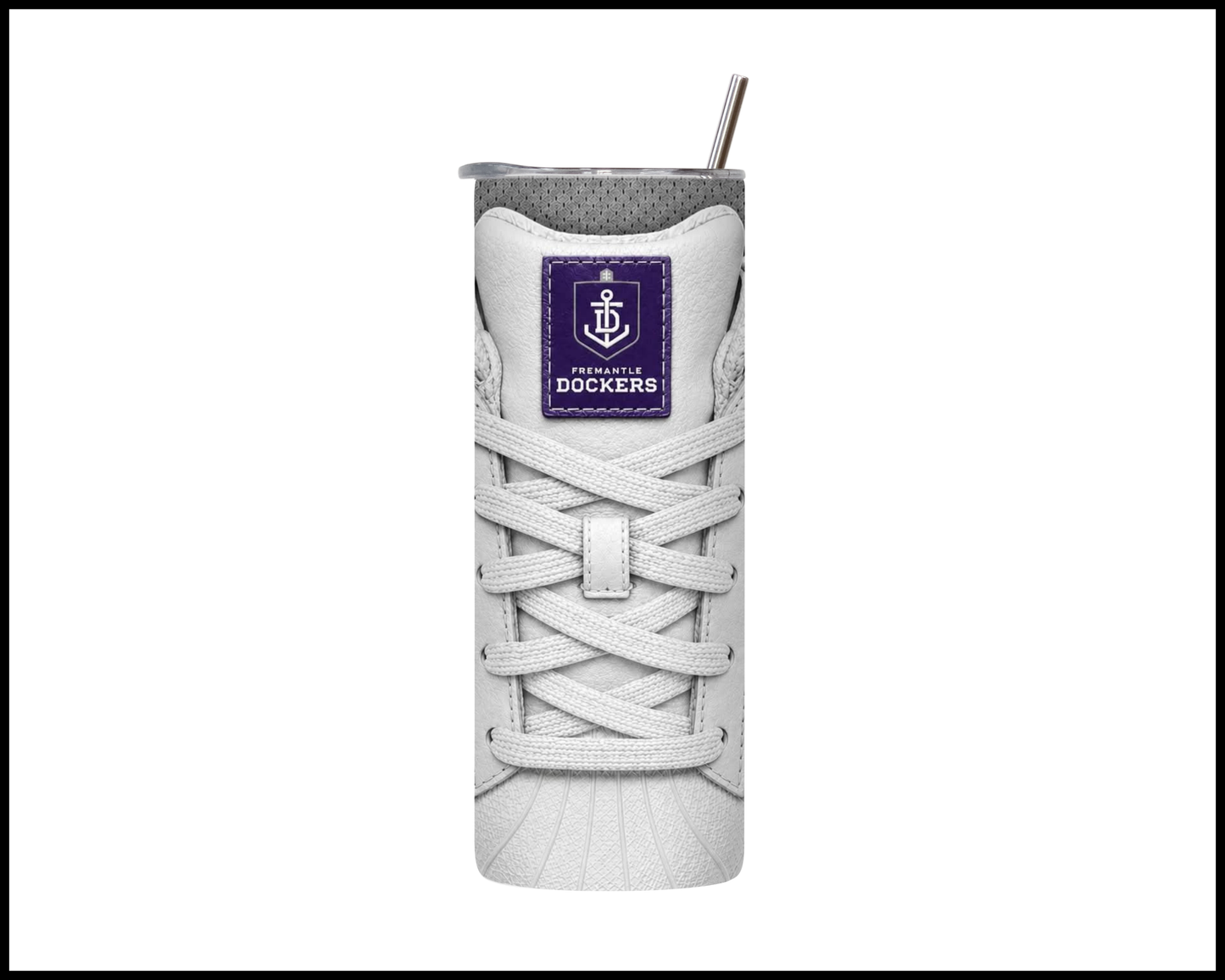 Stainless Steel Tumbler - Fremantle Side-Stripe Shoe Inspired