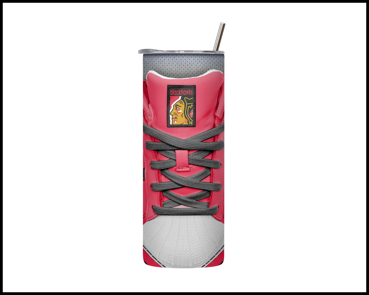 Chicago Blackhawks Shoe Inspired Tumbler (029)