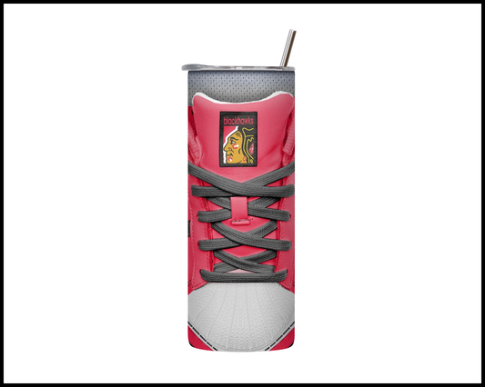 Chicago Blackhawks Shoe Inspired Tumbler (029)