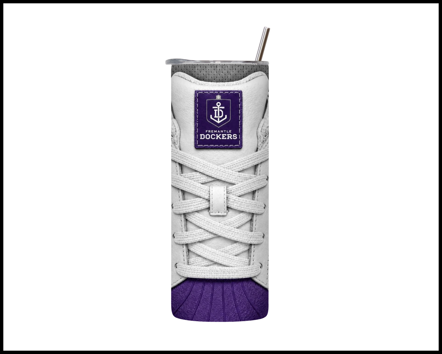 Stainless Steel Tumbler - Fremantle Side-Stripe Shoe Inspired
