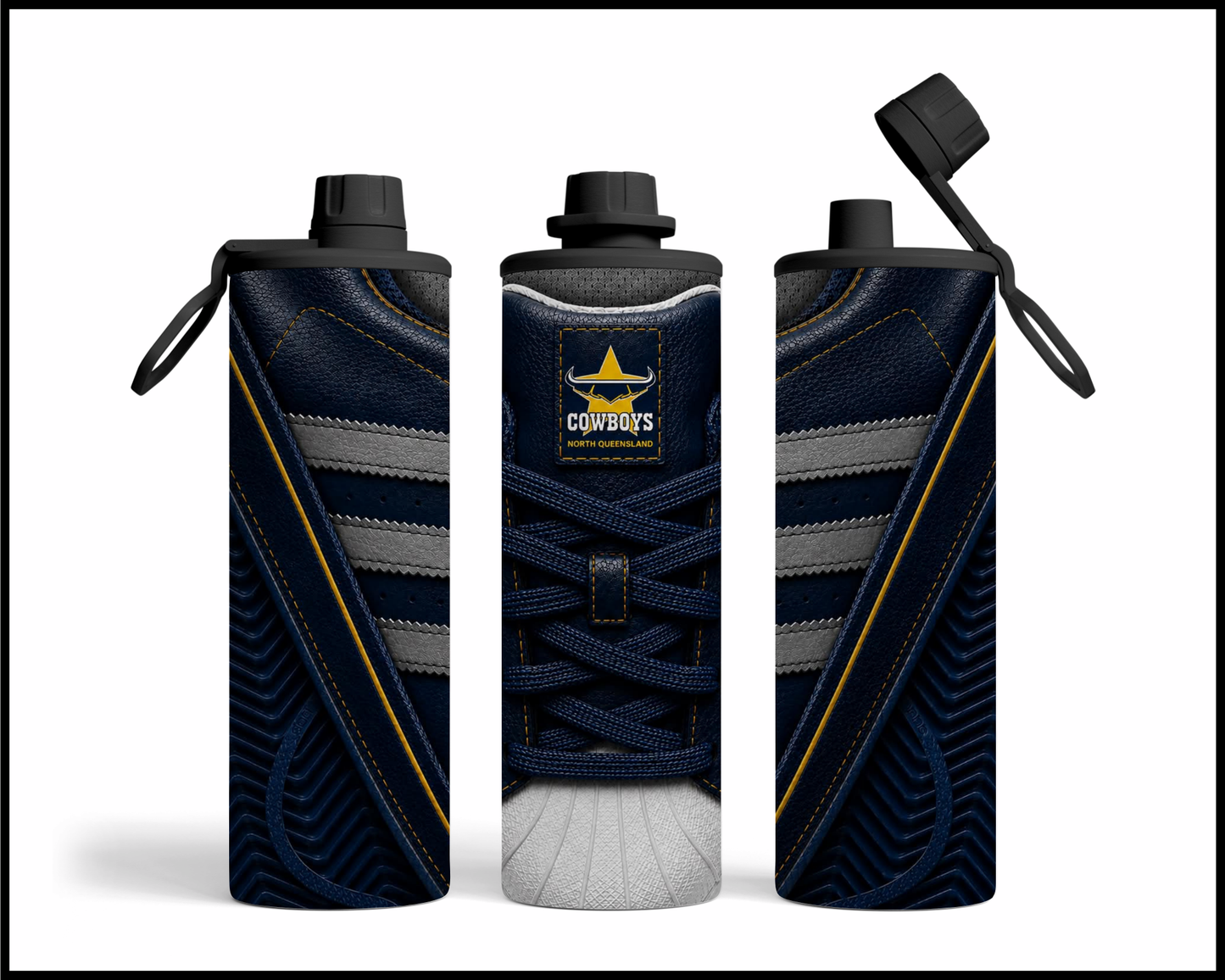 North Queensland Cowboys Side-stripe Shoe Inspired Tumbler