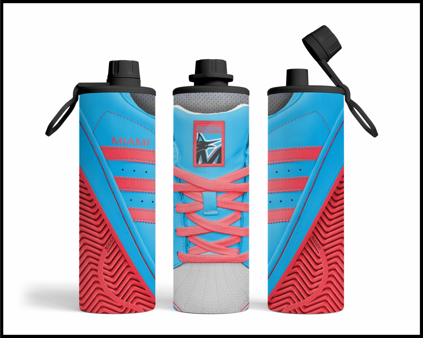 Miami Marlins Shoe Inspired Tumbler (029)