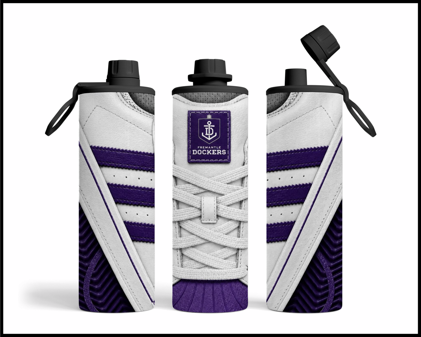 Stainless Steel Tumbler - Fremantle Side-Stripe Shoe Inspired
